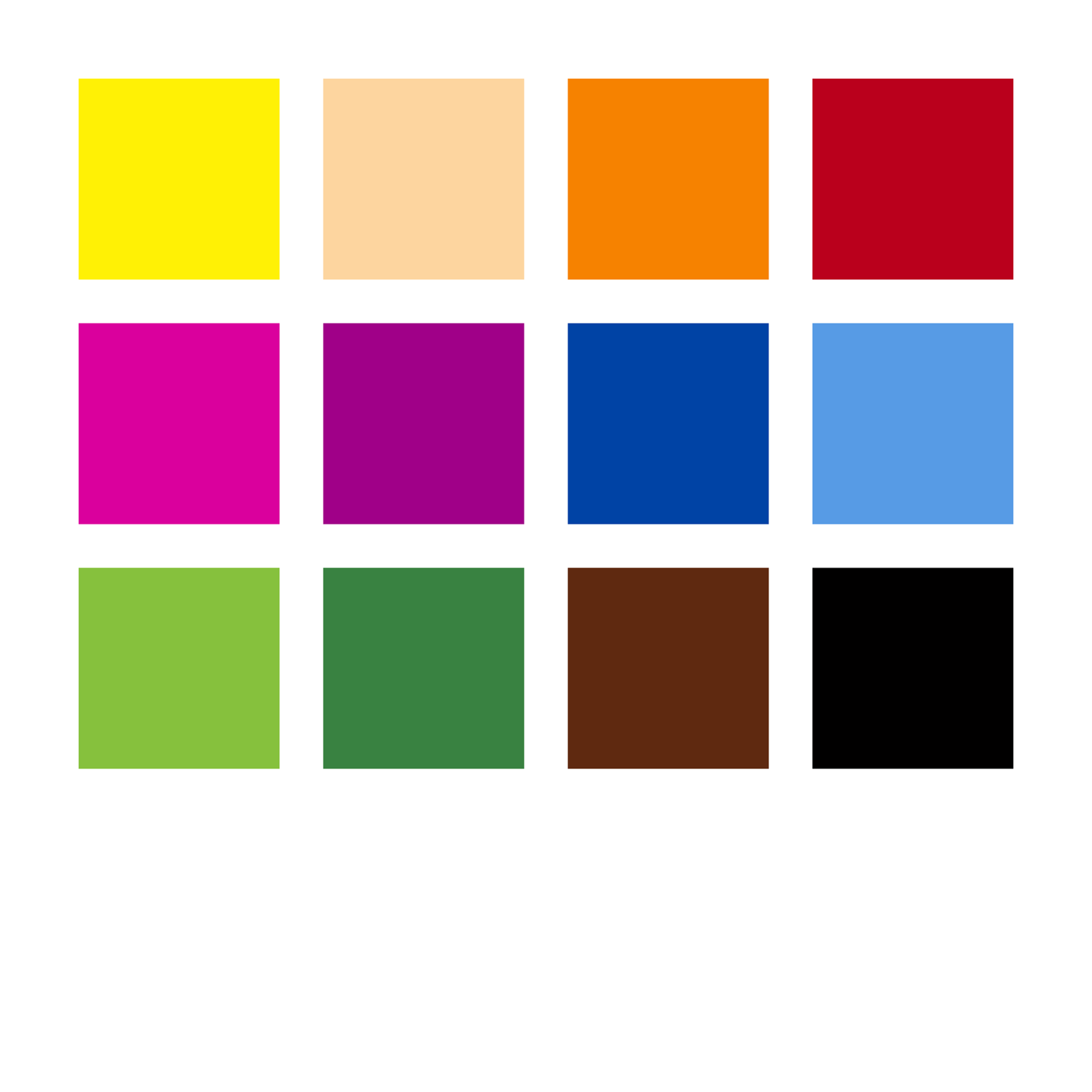 Coloured pencils set of 12, staedtler noris 187, color palette