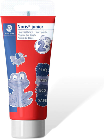 STAEDTLER Noris Junior Finger Paint set of 6, 8816, individual paint tube