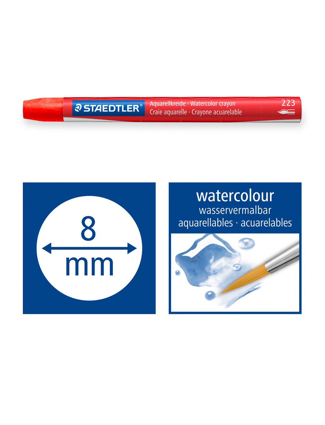 STAEDTLER® 223, watercolor crayons, general info