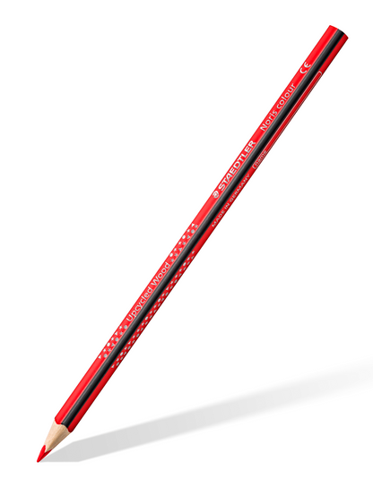staedtler noris 6 pencils, red pencil