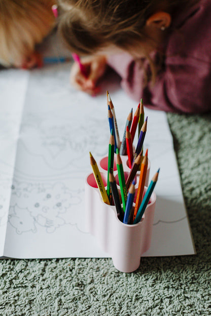 Minimalist Scandinavian Eco-Friendly Pencil Holder with small damages