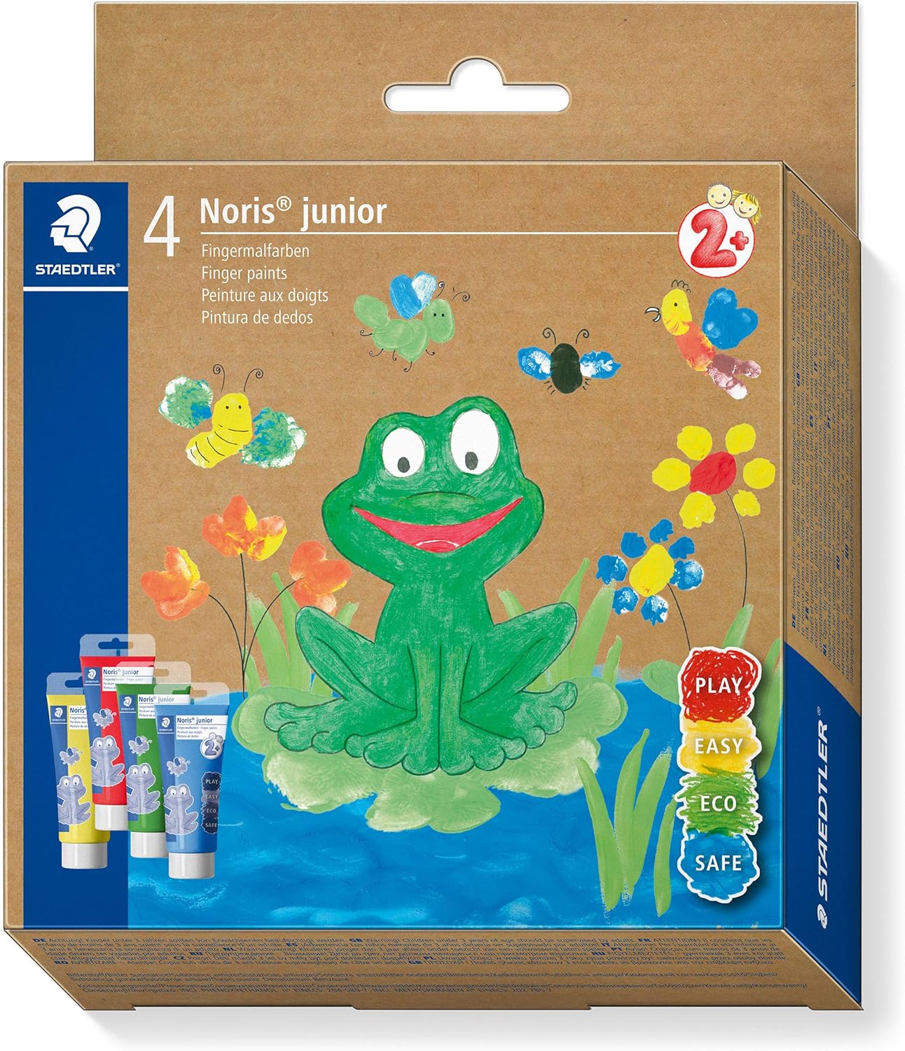 STAEDTLER Noris Junior Finger Paint set of 4, 8814, box front view