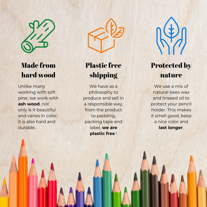 Montessori pencil holder, KANO editions advantages