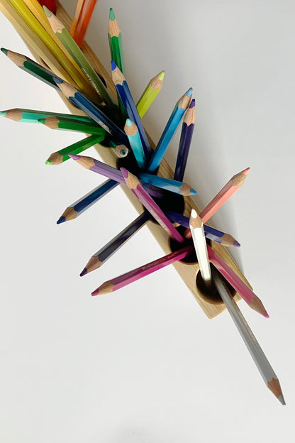 Montessori pencil holder double sided