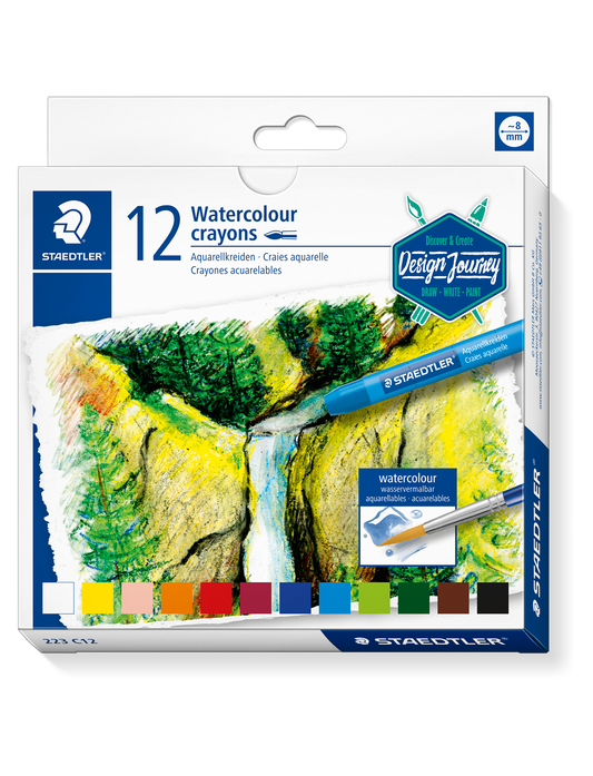 STAEDTLER® 223, watercolor crayons, front view packaging