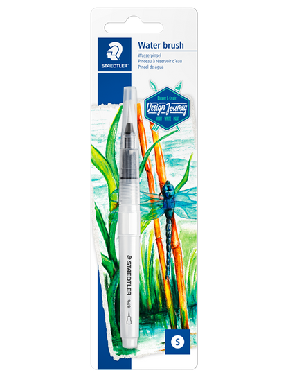 Water brush for aquarelle, staedtler 949, blister pack front view