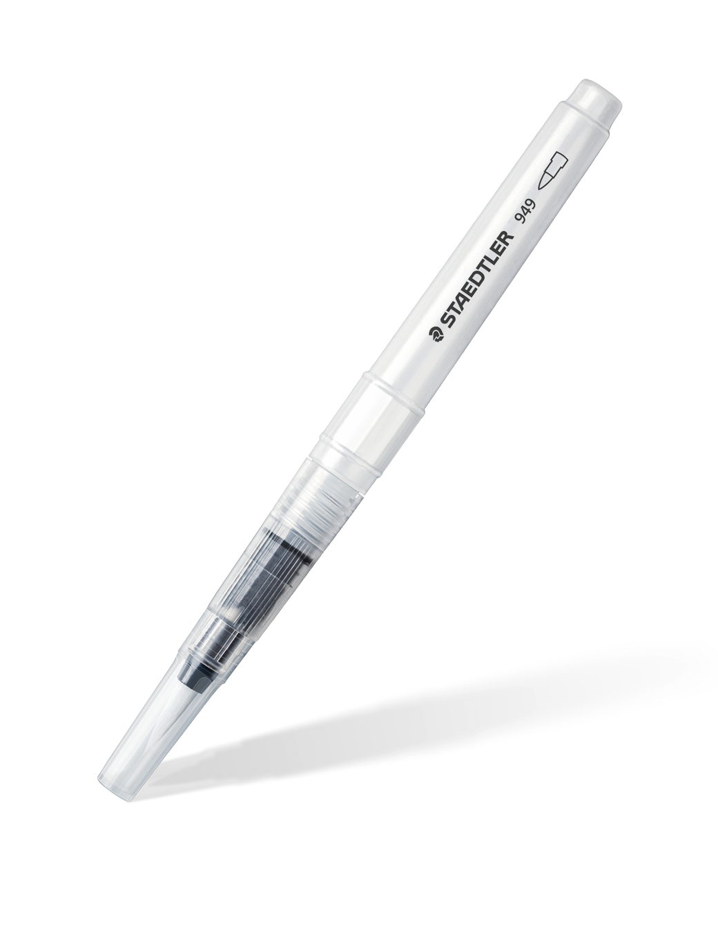 Water brush for aquarelle, staedtler 949, side view closed